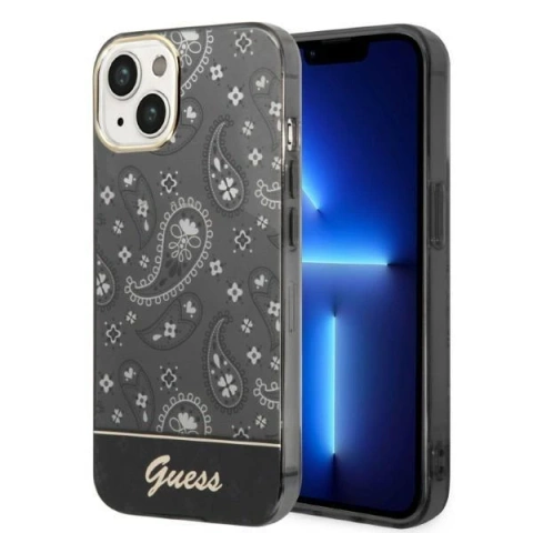 Etui Guess GUHCP14MHGBNHK do Apple iPhone 14 Plus 6,7" czarny/black hardcase Bandana Paisley