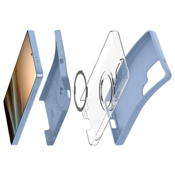 Etui do Samsung Galaxy S25 Ultra Sapphire Blue Spigen Silicone Fit Mag MagSafe