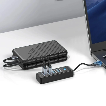 Hub USB-C Orico PWC2U-C3 2x USB-A + 1x USB-C 3.0 Czarny
