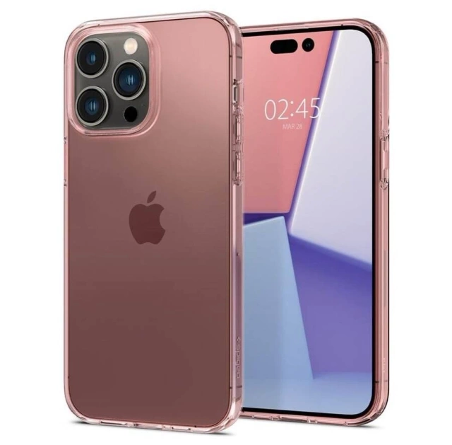Etui für iPhone 14 Pro Max Spigen Liquid Crystal Flex Rose Crystal