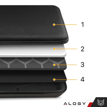 ETUI POKROWIEC TORBA DO LAPTOP 13 14 / TWARDA MACBOOK AIR PRO M1 M2 M3 M4