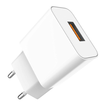 Ładowarka sieciowa USB 2.4A 2400mAh 12W Single Fast Charger Biała