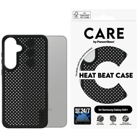 CARE Case für Samsung Galaxy S25 von PanzerGlass Feature Case Umweltfreundlich Schwarz