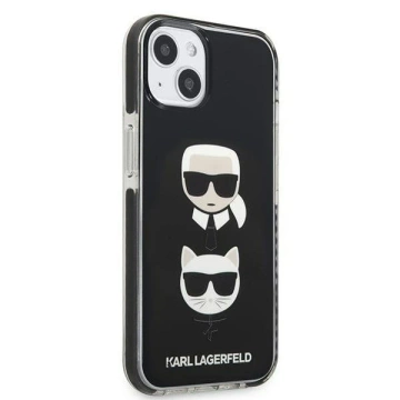 Etui ochronne na telefon Karl Lagerfeld KLHCP13STPE2TK do Apple iPhone 13 Mini 5,4" hardcase czarny/black Karl&Choupette Head