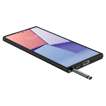 Etui für Samsung Galaxy S22 Ultra Obudowa Hülle Spigen Thin Fit Schwarz