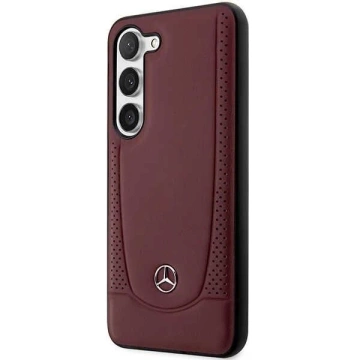 Mercedes Hülle für Samsung Galaxy S23 Plus HardCase Leder Urban Bengale rot