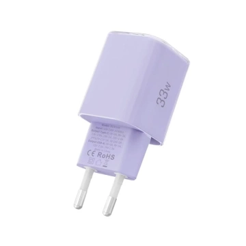 Ładowarka Sieciowa 2xUSB Tech-Protect NCM33 33W PD QC3.0 Fioletowa