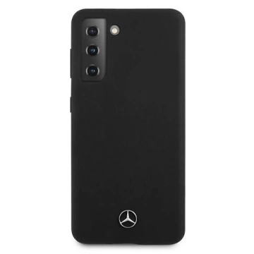 Etui Mercedes MEHCS21SSILBK für Samsung Galaxy S21 G991 Hardcase Silicone Line