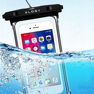 Alogy x2 wasserdichtes Gehäuse wasserdicht universal IPX8 bis 6,5 Schwarz