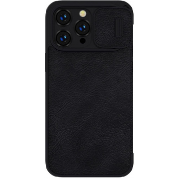 Etui skórzane Nillkin Qin Pro Leather Case do iPhone 14 Pro Max (czarne)