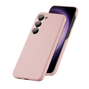 Dux Ducis Grit Hülle für Samsung Galaxy S23 Elegante Hülle aus Kunstleder MagSafe Pink