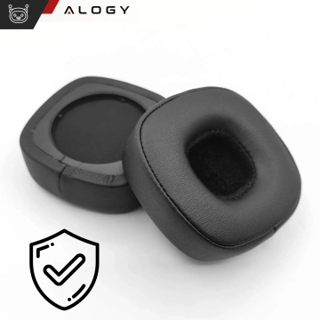 Nauszniki 2x wymienne pady gąbki do słuchawek do MARSHALL MAJOR IV 4 / BLUETOOTH Czarne + urządzenie do demontażu