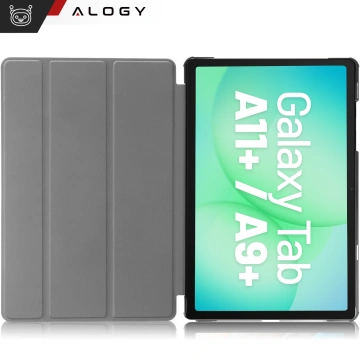 Etui do Samsung Galaxy Tab A11+ (X310/X315/X316) / A9+ 2023 11" (X210/X215/X216) obudowa z klapką na tablet Slim Case Alogy Szare