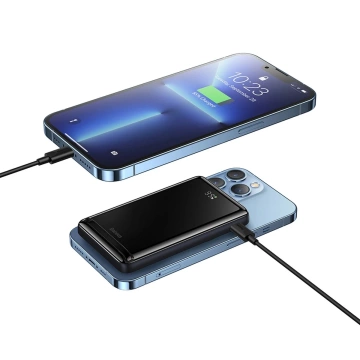 Baseus Magnetic Bracket 10000mAh 20W Powerbank mit MagSafe - blaues USB-C-Kabel 60W 0,5m