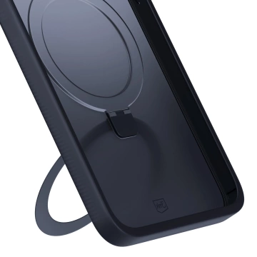 Etui do Samsung Galaxy S25 Ultra 3mk Smoke Case Mag&Stand MagSafe Black