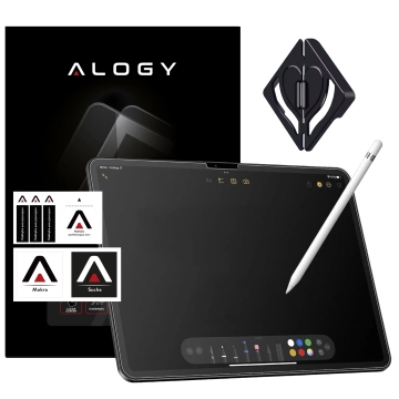 Matowe Szkło hartowane do Apple iPad Pro 11" 2024 Alogy Matte Paper-Like Screen Protector z zestawem montażowym