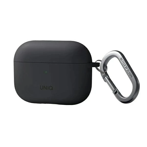 UNIQ Schutzhülle für Nexo AirPods Pro 2 Gen Ohrbügel Silikongrau/Anthrazitgrau