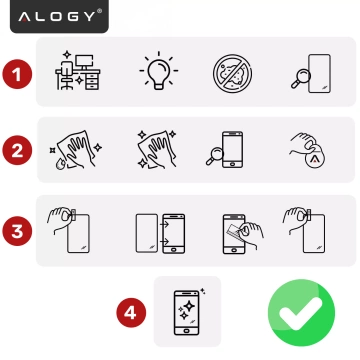 2x Szkło Hartowane Ochronne 9H do Apple iPhone 17 Air, Wzmocnione i Odporne na Zarysowania, Łatwy Montaż Bez Bąbelków, Alogy Heavy Pro+™ – Przezroczyste