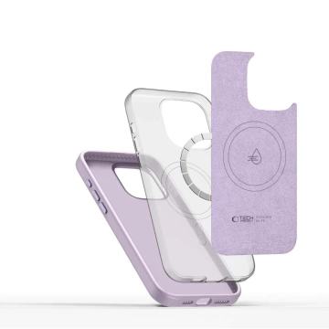 Etui do iPhone 15 Pro Max Tech-Protect Silicone Pure MagSafe Mauve