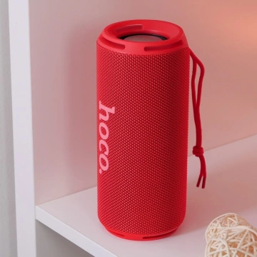 Głośnik Bluetooth Hoco HC27 2×8W Czerwony USB TF FM AUX