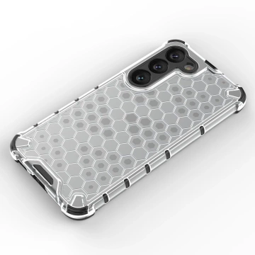 Wabenhülle für Samsung Galaxy S23 gepanzerte Hybridhülle schwarz