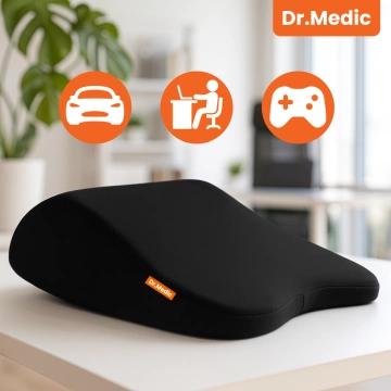 Poduszka do Samochodu pod Głowę Kark Szyję DR.MEDIC ErgoNeck™ Ergonomiczna poduszka na fotel zagłówek dla kierowcy pasażera