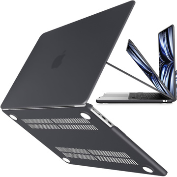 Etui do Macbook Air 15 M2 2023 / M3 2024 (A2941,A3114)  Case obudowa pokrowiec matowe Alogy Hard Cover Czarne