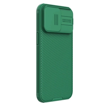 Nillkin CamShield Pro magnetische Hülle für iPhone 15 Pro Max mit Kameraschutz – Grün