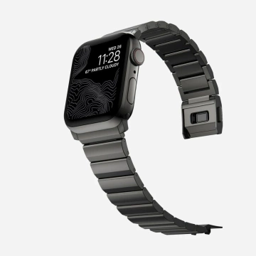 Bransoleta Steelband pasek do Apple Watch 4 / 5 / 6 / 7 / 8 / 9 / Se / Ultra 1 / 2 (42 / 44 / 45 / 49 Mm) Black