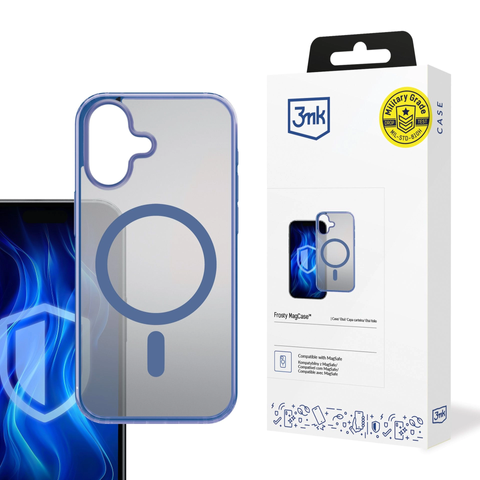 Etui na Apple iPhone 16 3mk Frosty MagCase  Blue