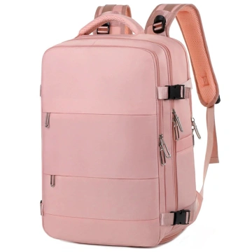 Plecak podróżny do samolotu Bagaż do SAMOLOTU 45x30x20 Wizzair Rayanair pracy szkoły Alogy Różowy