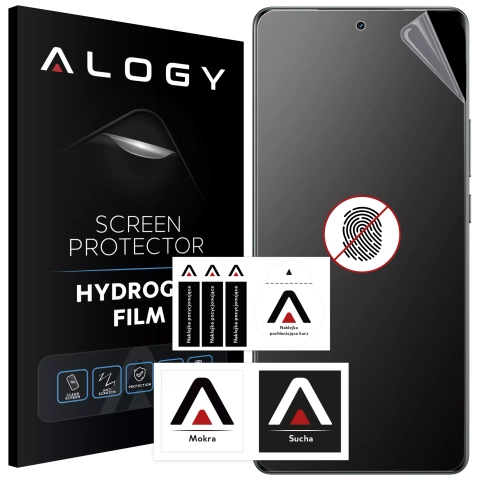 Folia "MATOWA" do Realme GT 6 / GT 6T Hydrożelowa Alogy HydroSkin Matte Pro™ na ekran do etui "BEZ ODCISKU PALCÓW"