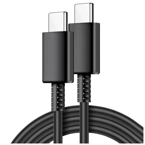 Oryginalny kabel Samsung USB-C do USB-C EP-DW767 do ładowania 1.8m 3A 25W / 45W Czarny
