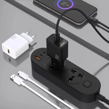 Ładowarka sieciowa Dudao A27S 25W GaN USB-A | Szybkie ładowanie QC 3.0 - Czarna