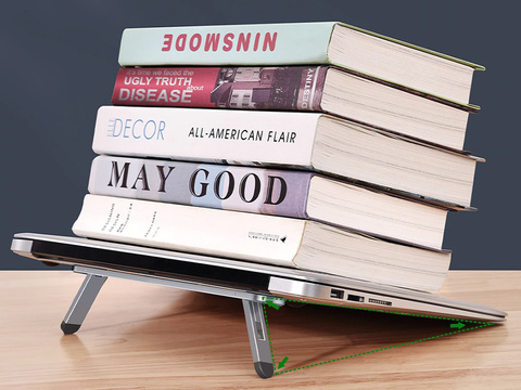 Ständerhalter Oatsbasf Mini-Laptopständer für Notebooks Silber