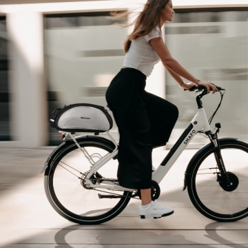 Wozinsky Fahrradträgertasche mit Schultergurt 13l schwarz (WBB1BK)