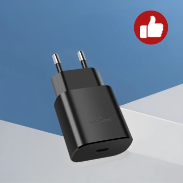 Original Samsung USB-C Ladegerät 25W Typ C Kabel 180cm Premium Super Fast Charge Set Weiß