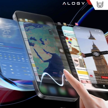 Szkło hartowane do Apple iPhone 16 Pro Max ochronne szkiełko na ekran 9H Alogy EasyShield™️ z ramką montażową