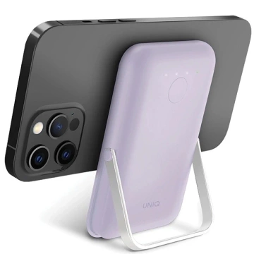 Powerbank UNIQ Hoveo Magnetyczny 5000mAh 20W PD USB-C Fioletowy