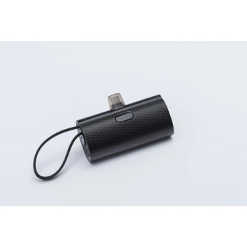 FORCELL F-ENERGY Power Plug F5K3 Powerbank mit integriertem Typ-C PD-Anschluss 20W 5000mAh Schwarz