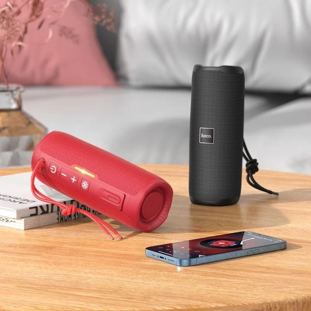Głośnik Bluetooth HOCO HC16 2×5W 3h Czas Pracy Czerwony