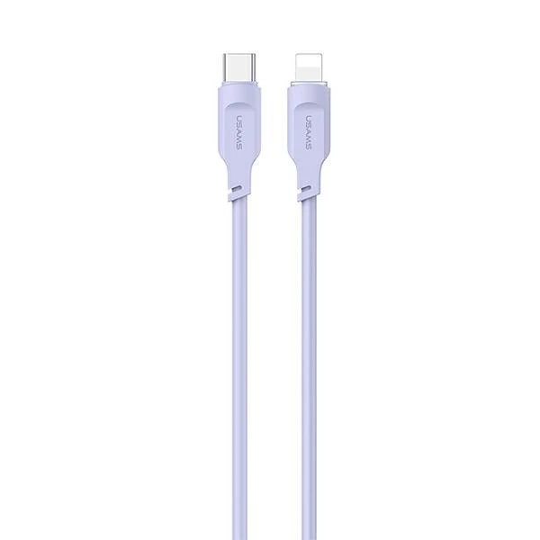 USMAS USB-C auf Lightning PD Schnellladekabel 1,2 m lila