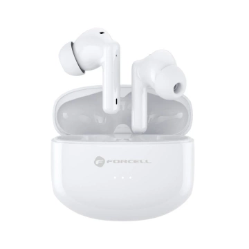 Słuchawki bezprzewodowe douszne BT 5.3 Forcell F-Audio TWS Clear Sound białe 