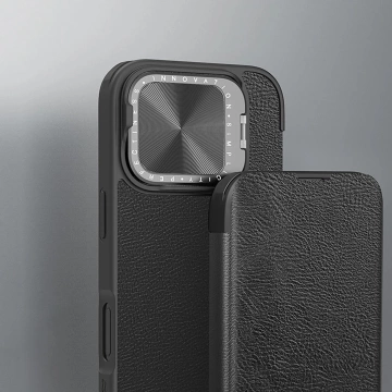 Etui do iPhone 16 Pro Max Nillkin Qin Prop Leather Czarny