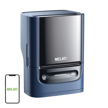 Termiczna drukarka etykiet Nelko PM220 Bluetooth USB-C niebieska
