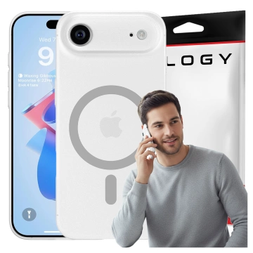 Etui do Apple iPhone 17 Air – matowa obudowa do MagSafe z ochroną obiektywu, smukłe i odporne na zarysowania, idealne dopasowanie – Alogy Skinny MatteCase™ Białe + SZKŁO HARTOWANE