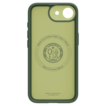 Etui do iPhone 16e Spigen Nano Pop Mag MagSafe Avo Green
