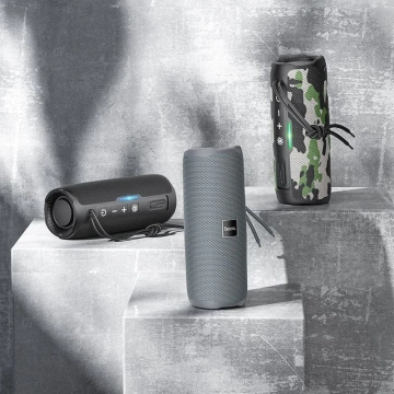 Głośnik bluetooth 2 x 5W 3h Hoco HC16 szary