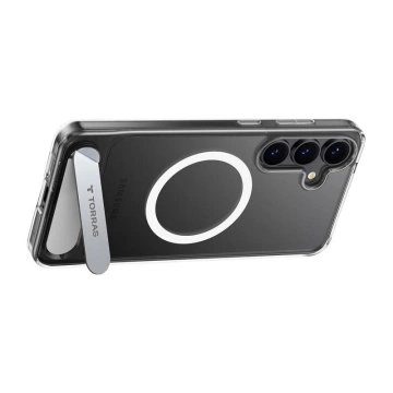 Schutzhülle für Samsung Galaxy S25, transparent, Torras Pstand Serie