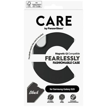 Etui CARE do Samsung Galaxy S25 by PanzerGlass Fearlessly Magnetic Czarny